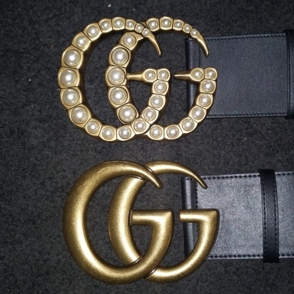Gucci Wide Double G Belt Comparison